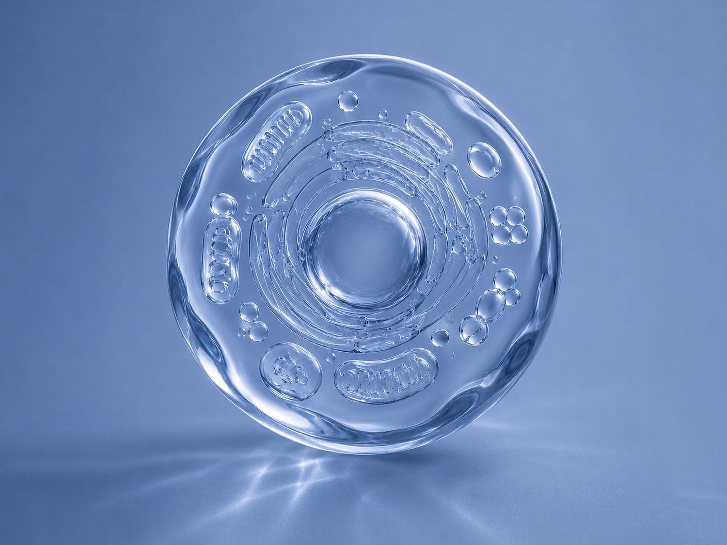 Healthy cell render representing CellVive NMN and cellular health